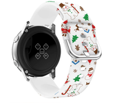 20mm 22mm Christmas Silicone Strap For Huawei Watch GT5Pro/GT2 3 4 5 46mm 42mm Sport Band For Samsung Watch 3 4 5 6 7 40 44mm