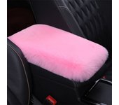 Plush Car Armrest Box Cushion Furry Warm Car Armrest Pad Car Armrest Box Cover Universal Car Decoration Interior Accessories