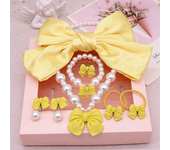 Kids Princess Cosplay Costume Plastic Crystal Tiara Snowflake Jewelry Necklace Earrings Kit Girl Elsa Anna Party Dress Accessory