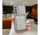 Case For Samsung Galaxy S24 FE S25 S24 S23 S22 S21 Ultra Plus A56 A55 A52 A54 A53 A35 A34 A15 A14 A16 Card Bag Clear Phone Cover