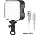 Pocket LED Selfie Light for IPhone Samsung IPad Mobile Phone Laptop Clip Ring Flash Fill Video Photo Ringlight Photography Lamp