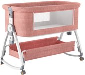 LUTODY - Cuna 3 en 1 convertible - Hasta 13 kg, Mecedora, Colecho, Altura ajustable, Inclinación, 4 ruedas, Bloqueo de seguridad, Colchón ergonómico incluido