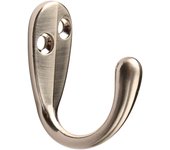 Ganchos para ropa Batas Perchas para trabajo pesado con 12 piezas Tornillos para dormitorio Baño Cocina Puerta Pared (Níquel satinado)
