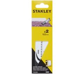 Hoja de Sierra de Calar Stanley STA24082-XJ, Corte Preciso, Acero de Alta Aleación, 2 Piezas