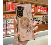 Luxury Butterfly Phone Case for Huawei Honor 100 90 80 70 60 50 X50 X40 X30 Magic 6 5 4 Mate 60 Pro Plus Woman Ring Stand Cover
