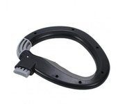 Soporte para bolsa de comestibles con agarre automático para el pulgar, reutilizable, para ahorrar mano de obra, para compras con múltiples componentes, mango duradero y cómodo (negro)
