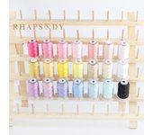 Rhapsody Polyester Embroidery Machine Thread 550Y Per Spool 60 for Brother Babylock Janome Singer Pfaff Husqvarna Bernina Sewing