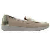 PITILLOS 10421 Zapato,mocasín de piel,náutico adornado con banda,sin cordones,suela blanca de goma,brillo,antifaz para señora