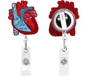 Clip en forma de corazón para tarjeta de identificación, ideal para personal médico