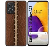 Tumundosmartphone Funda Gel Tpu para Samsung Galaxy A72 diseño Cuero 01 Dibujos