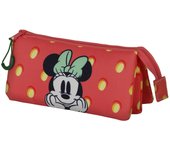 Disney Minnie Mouse Fresh Triple Pencil Case, Pink