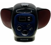 Radio Despertador Silvano Bee kino Mw-3278 negro Radio Sobremesa con Altavoces Plegables