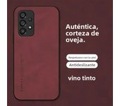 Luxury Sheepskin Leather Case for Samsung Galaxy A55 A35 A25 A15 A54 A34 A24 A14 A73 A53 A33 A23 A72 A52 32 M55 4G 5G Back Cover