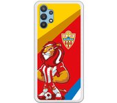 Funda original compatible con Samsung Galaxy A32 - UD Almería Fondo Diagonales