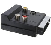 Convertidor de SCART a conector 3RCA S Video AV TV con entrada/salida de 21 pines SCART a 3 RCA S