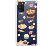 Funda original compatible con Samsung Galaxy A02S - Patron comida asiatica