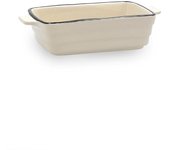 Quid Cocco Cazuela Rectangular Gres Horno 16x9x4cm Blanco Brillo - Material Cálido y Natural