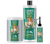 Pack Dona Flora Rapunzel: Champú 1000ml + Mascarilla Capilar 1000ml + Tonico Capilar 70ml