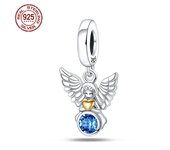 Original S925 Sterling Silver Madonna & Angel Series Pendant Fit Pandora Bracelet DIY Charm For Women Jewelry Fashion Gift Hot