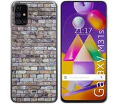Tumundosmartphone Funda Gel Tpu para Samsung Galaxy M31s diseño Ladrillo 02 Dibujos