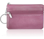 Mini Cartera para Mujer, with 3 compartimientos y Bolsos Cartera de Cuero with Cremallera