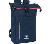 SAFTA - MOCHILA SOLAPA PARA PORTATIL 15-6 EL GANSO "CLASSIC" - Mochila para PC con compartimiento Acolchado para su Portatil 42x28 cm - Mochila para Portatil Asas Ajustables y Espalda Ergonomica - Mochila PC Diseño Único y Licencia Oficial