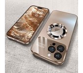 Luxury Glass Camera Lens For Magesafe Magnetic Wireless Charging Case For iPhone 11 12 13 14 15 16 Pro Max Plus Shockproof Cover