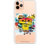 Funda original compatible con iPhone 11 Pro Max con un diseño de Bob Esponja Hip Hop