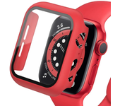 Tempered Glass+cover For Apple Watch Accessories 45mm 41mm 44mm 40mm 42mm Screen Protector Apple watch Case serie 9 4 5 6 SE 7 8