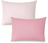 Funda de almohada de hilo de algodón para niños, funda de almohada de algodón transpirable, tipo sobre, funda de almohada para niños, funda de almohada de viaje, adecuada para varios tamaños
