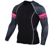 Gym MMA Men's Compression Running T-Shirt Long Shirt Sweat Second Skin Fitness Cycling Sports Top Sun protection Track Suit 4XL