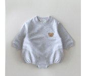 Korea Baby Sweatshirt Romper Boy Spring Fall Soft Long Sleeve Cotton Bear Infant Bodysuit Girls Jumpsuits Hoodies Tops Outwear