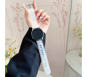 For Garmin Vivoactive 3/4 Venu 2/2S 245 645 huawei gt3gt2 42mm/46mm transparent and colorful silicone strap with horn magic42 46