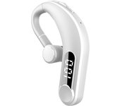 Auriculares inalámbricos con Bluetooth 5,2, dispositivo de audio giratorio de 180 °, con cancelación de ruido, pantalla LED, modo de espera largo, con micrófono, para música, para todos los teléfonos inteligentes