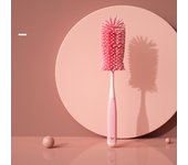 Silicone Bottle Cleaning Brush Baby Pacifier Straw Scrubber 360 Degree Glass Cup Washing Clean Brush Kitchen Cleaning Tool Set