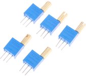 5PCS 3296W Multi-turn Adjustable Potentiometer 1K2K5K10K20K50K100K200K500K1M Metal Shaft Long Handle