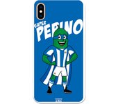 Funda original compatible con iPhone XS Max - Leganes Super Pepino Fondo Azul