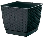 Prosperplast Maceta RATOLLA SQUARE 8,2L - Alta Capacidad - Diseño Moderno