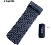 PACOONE Outdoor camping sleeping pad inflatable mattress with pillow foldable ultra-light air cushion waterproof travel hiking