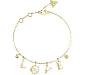 Guess Pulsera Mujer 4love De Acero Dorado
