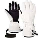Guantes de invierno para hombre y mujer, cálidos, impermeables, para esquí, 5 capas, con pantalla táctil, para nieve, para clima frío