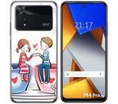 Funda Silicona para Xiaomi POCO M4 Pro 4G diseño Café Dibujos