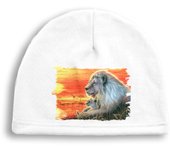 MERCHANDMANIA GORRO DEPORTIVO leon selva savana animal salvaje felino bestia deporte running deporte correr