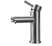 Grifo del fregadero de acero inoxidable Con tubo PEX, manija ajustable para Baño caliente y fría, 304