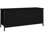 vidaXL Mueble TV con puertas contrachapada 102x35x45 cm, Mueble de Salon, Mueble TV, Mueble TV salon, Mesa de TV, Mueble tele