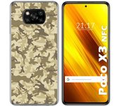 Tumundosmartphone Funda Gel Tpu para Xiaomi POCO X3 NFC / X3 PRO diseño Sand Camuflaje Dibujos