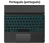 AJIUYU Wireless Touchpad Keyboard With Backlight For Samsung Galaxy Tab S9 FE SM-X510 X516B 10.9" A9+ S7 S8 A8 S6 Lite Tablet