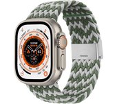 Correa de Nylon para Apple Watch 49mm 46mm 45mm 44mm 42mm 41mm 40mm 38mm iWatch Series 10 9 8 7 6 5 4 3 2 1 SE Ultra 2 Pulsera Elástica Trenzada de Nylon para Reloj Apple