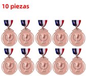 10-30xWinner Reward Gold Silver Bronze Award Medal with Neck Ribbon 1st 2nd 3rd Prize Medal for Sport Competition Prize for Kids