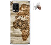 Tumundosmartphone Funda Gel Tpu para Xiaomi Mi 10 Lite diseño Madera 07 Dibujos